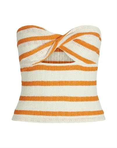 JJXX - JXLinnea Bandeau Twist Top - Persimmon